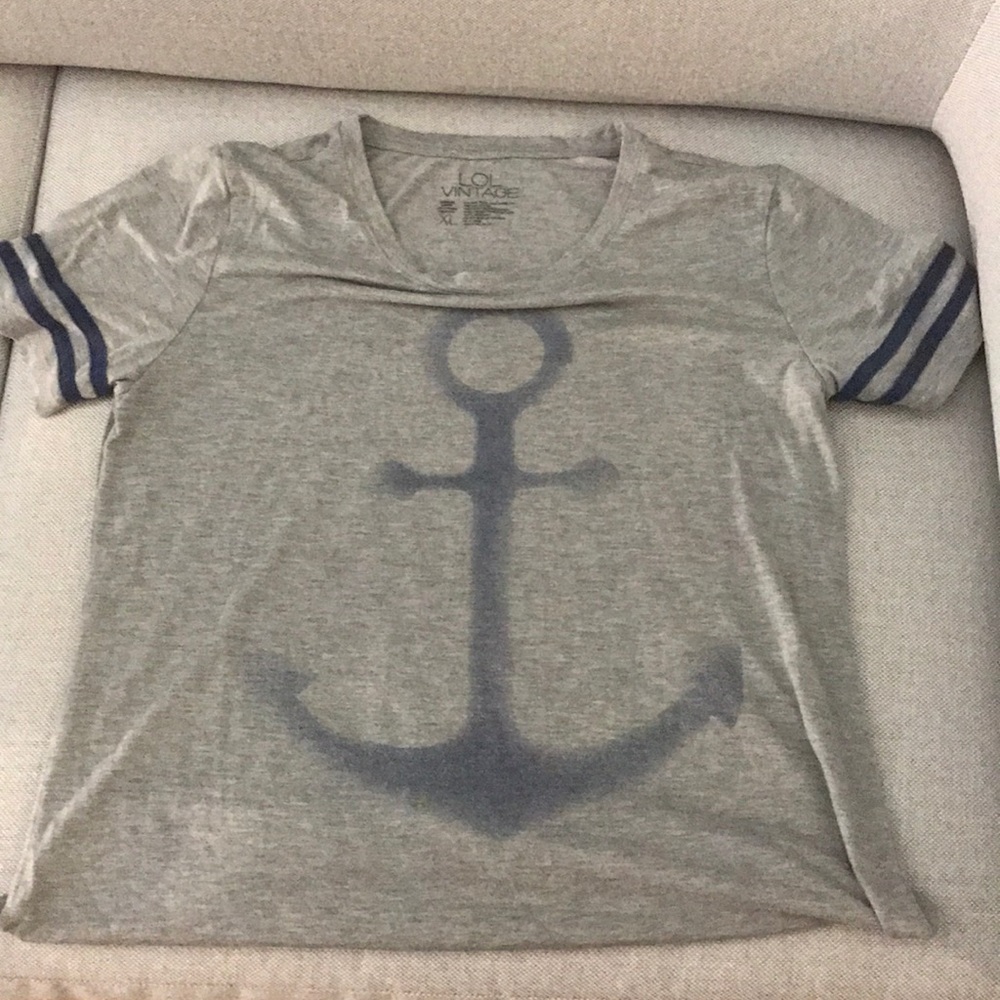 Nautical-themed Lol Vintage T-shirt- size XL